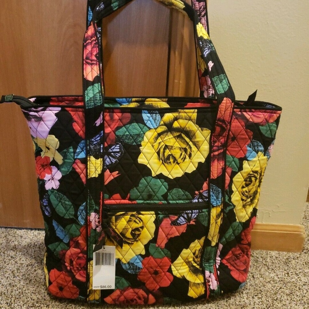 NWT Vera Bradley Havana Rose floral Vera tote bag